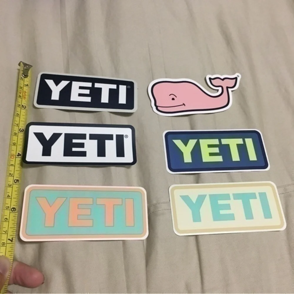 Yeti and Vineyard Vines stickers